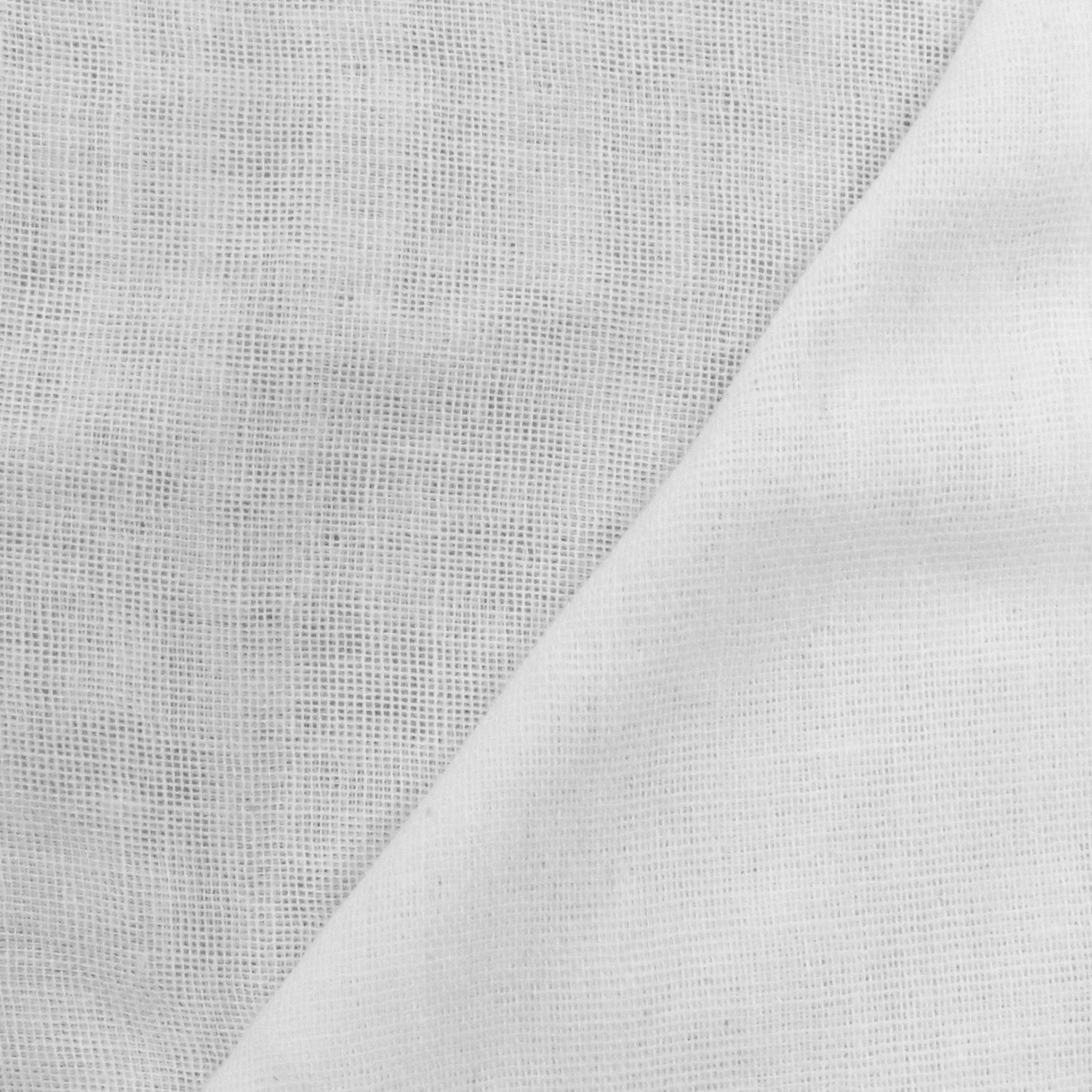 1 YD PC-Basic White Cotton Double Weave Gauze Woven Fabric