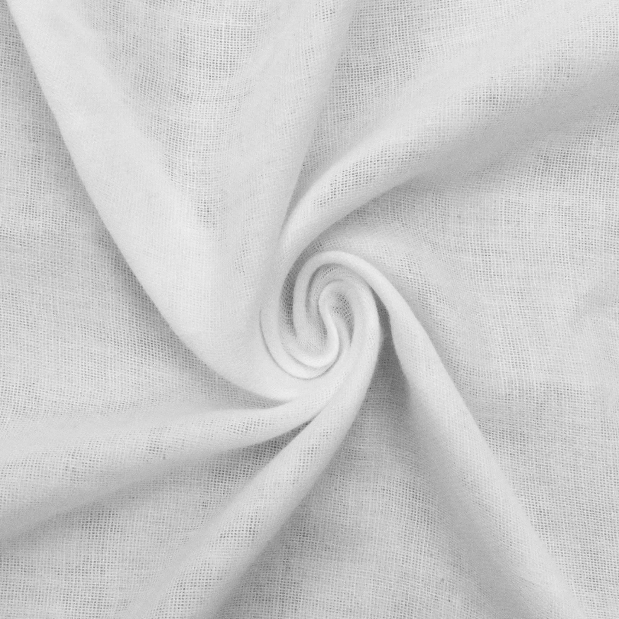 1 YD PC-Basic White Cotton Double Weave Gauze Woven Fabric