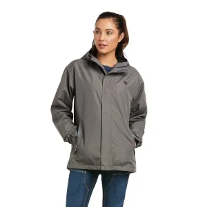 Ariat® Ladies Rebar Stormshell Logo Waterproof Grey Jacket 10037843