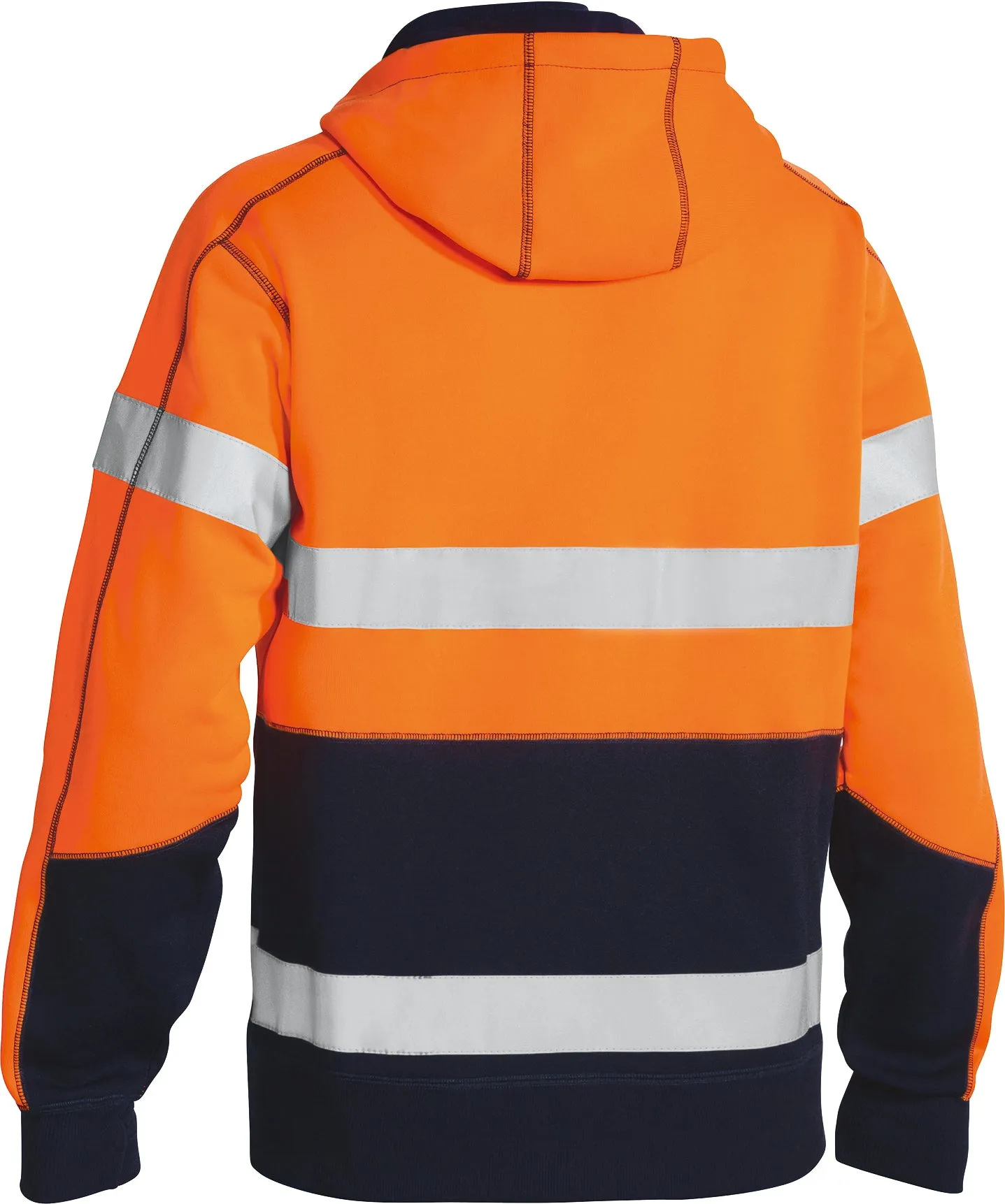 BK6819T Bisley Taped Hi Vis Fleece Hoodie