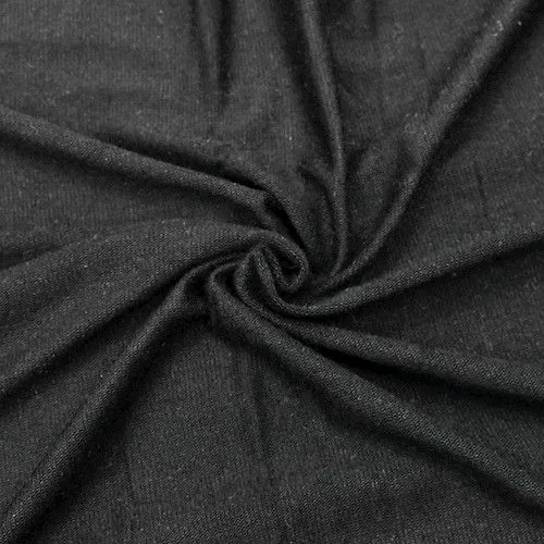 Black Tissue Jersey Knit Fabric