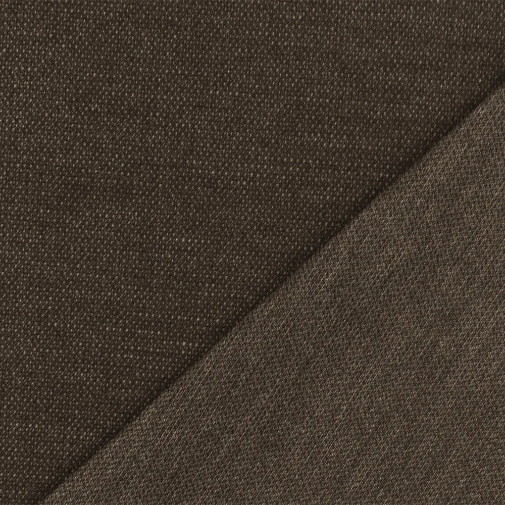 Brown-Gray Texture Dobby Stretch Poly Spandex Suiting Woven Fabric