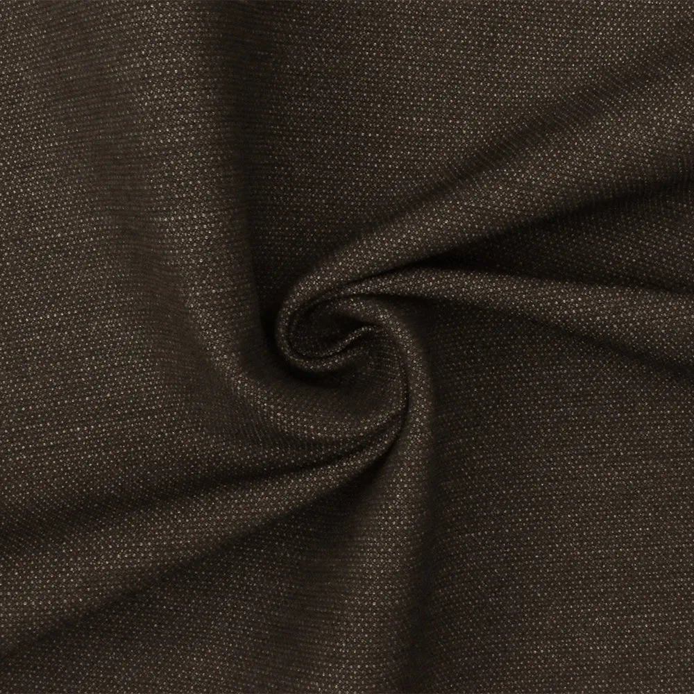 Brown-Gray Texture Dobby Stretch Poly Spandex Suiting Woven Fabric