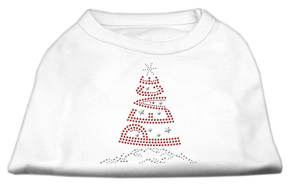 Christmas Pet Dog & Cat Shirt Rhinestone, "Peace Tree"