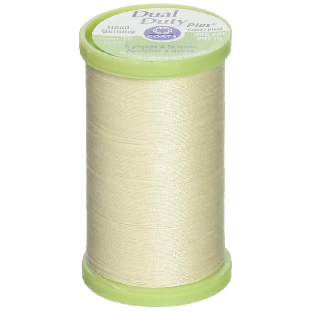 Coats Dual Duty Plus Hand Quilting Thread 325yd Cream