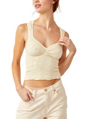 Free People Love Letter Sweetheart  Cami Ivory