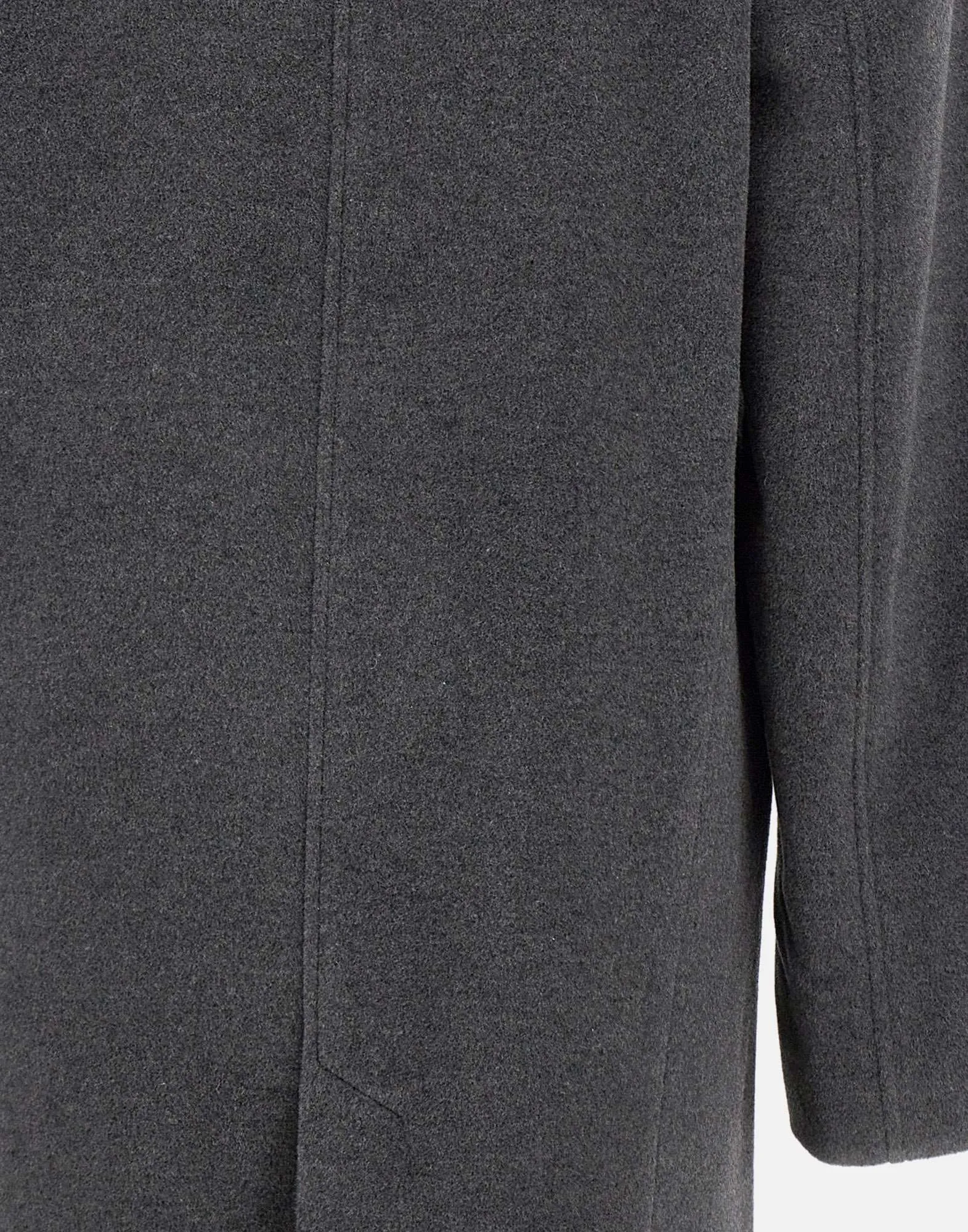 Heavy Wool Coat in Anthracite Grey