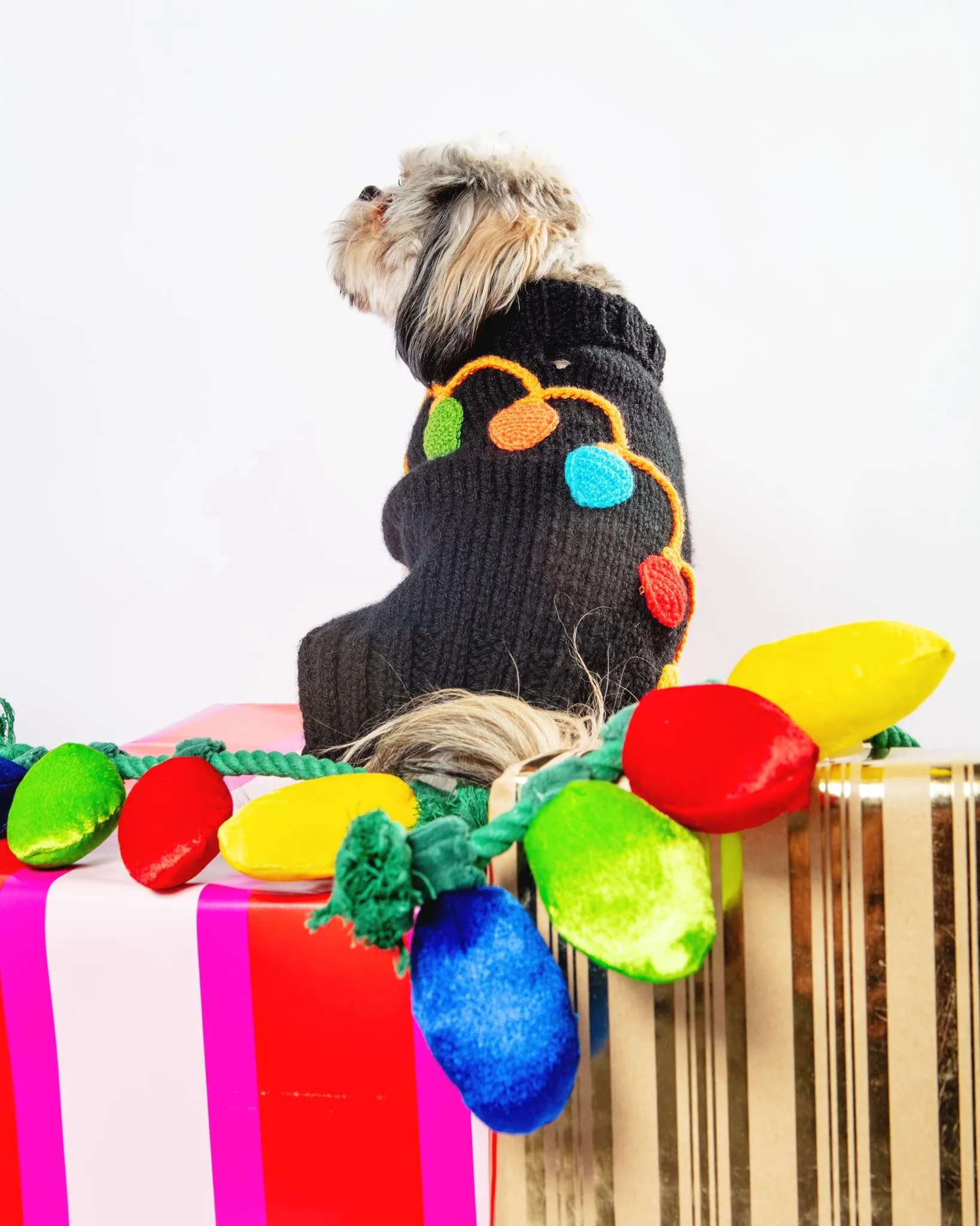 Howliday Lights Dog Sweater