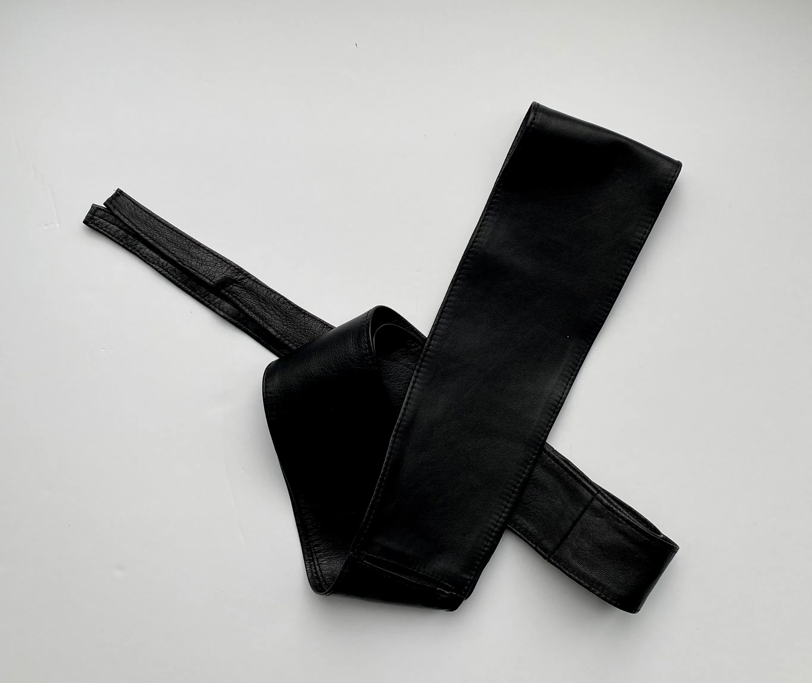 Italian Leather Obi Belt - Black, Navy, Camel