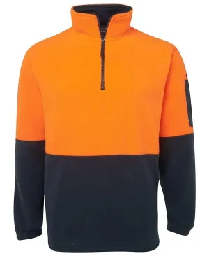 JB'S Hi-Vis 1/2 Zip Polar Fleece Sweat 6HVPF