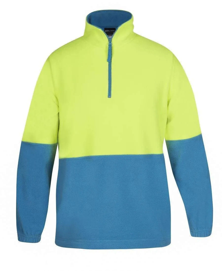 JB'S Hi-Vis 1/2 Zip Polar Fleece Sweat 6HVPF