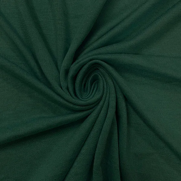 Juniper Green Solid Rayon Spandex Jersey Knit Fabric