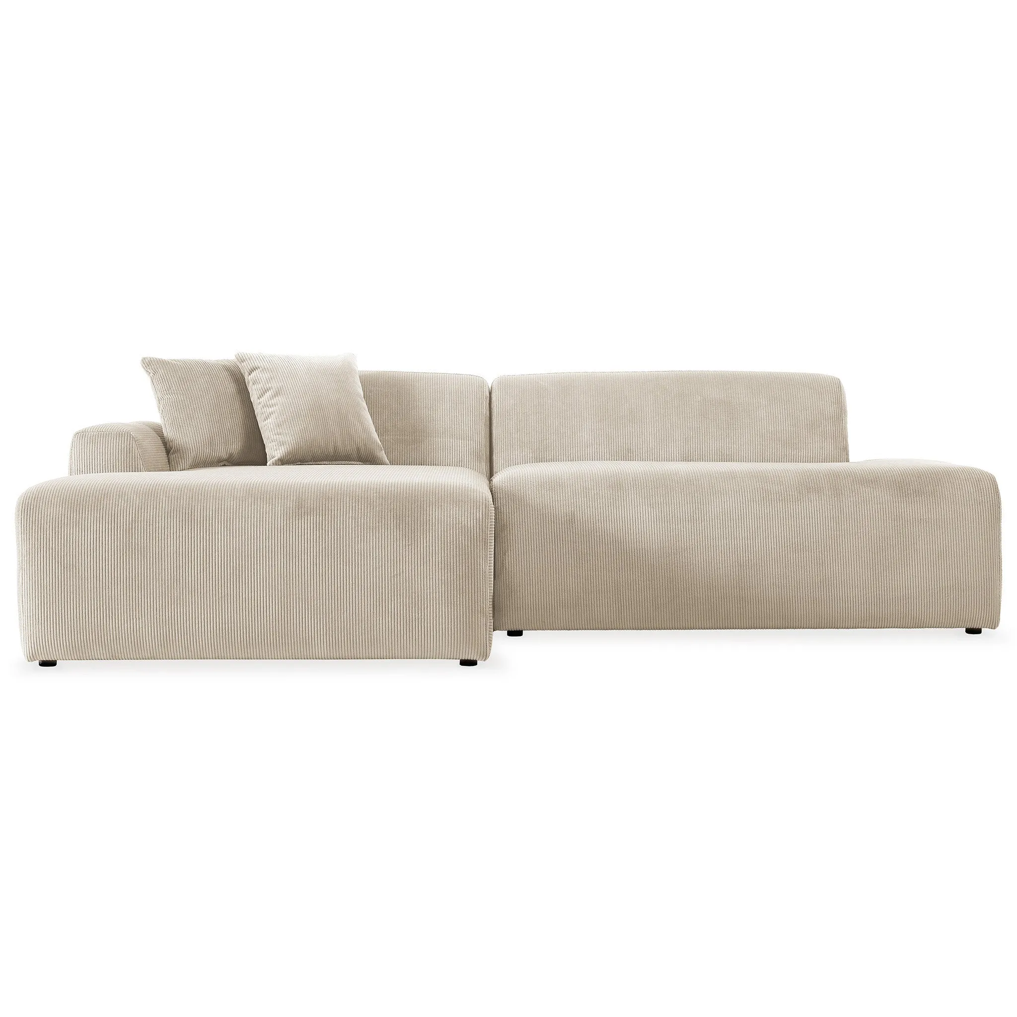 Mar Cream Velvet RAF Sectional