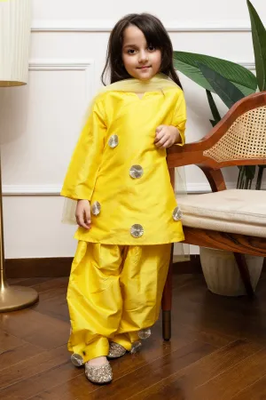 Marigold Gota Phool Suit