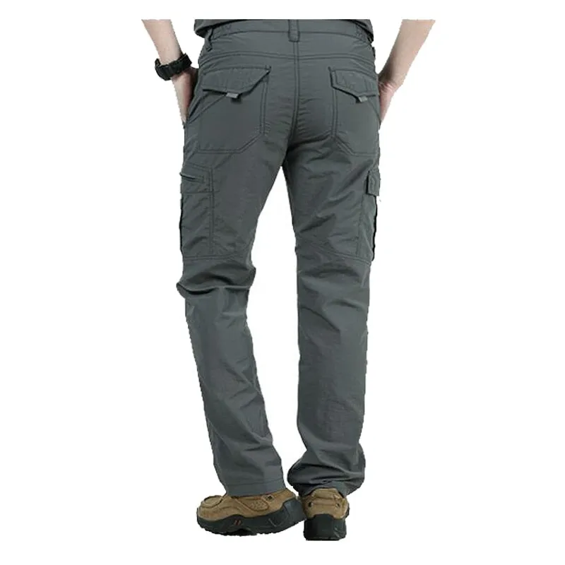 Men's Military Style Cargo Pants Waterproof Breathable Trousers