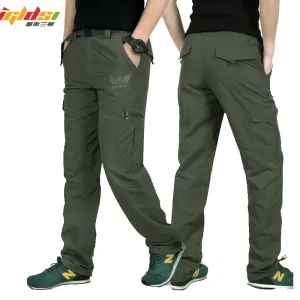 Men's Military Style Cargo Pants Waterproof Breathable Trousers