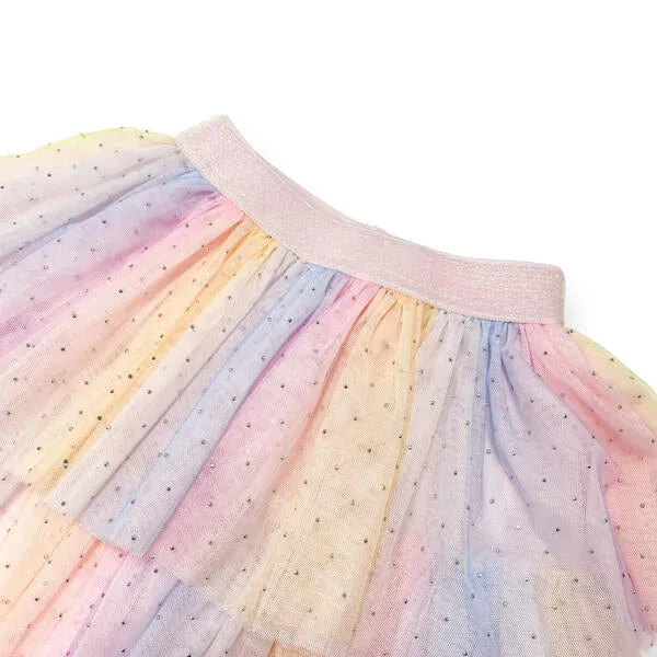 Multi-Color Layer Tulle Skirt