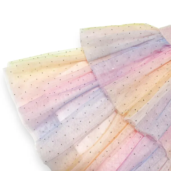 Multi-Color Layer Tulle Skirt