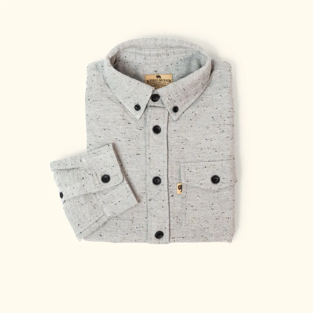 Murphy Fleck Cotton Shirt | Moonshine Gray