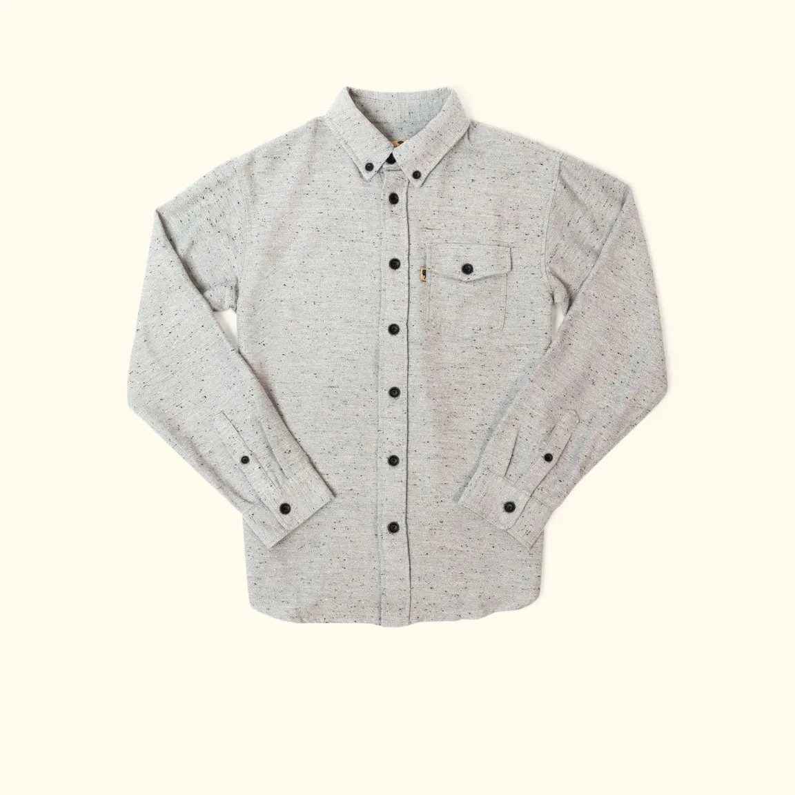 Murphy Fleck Cotton Shirt | Moonshine Gray