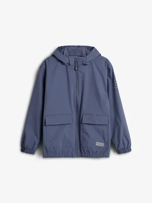 Rain Jacket w. Patch Pocket - Tween - Vintage Blue