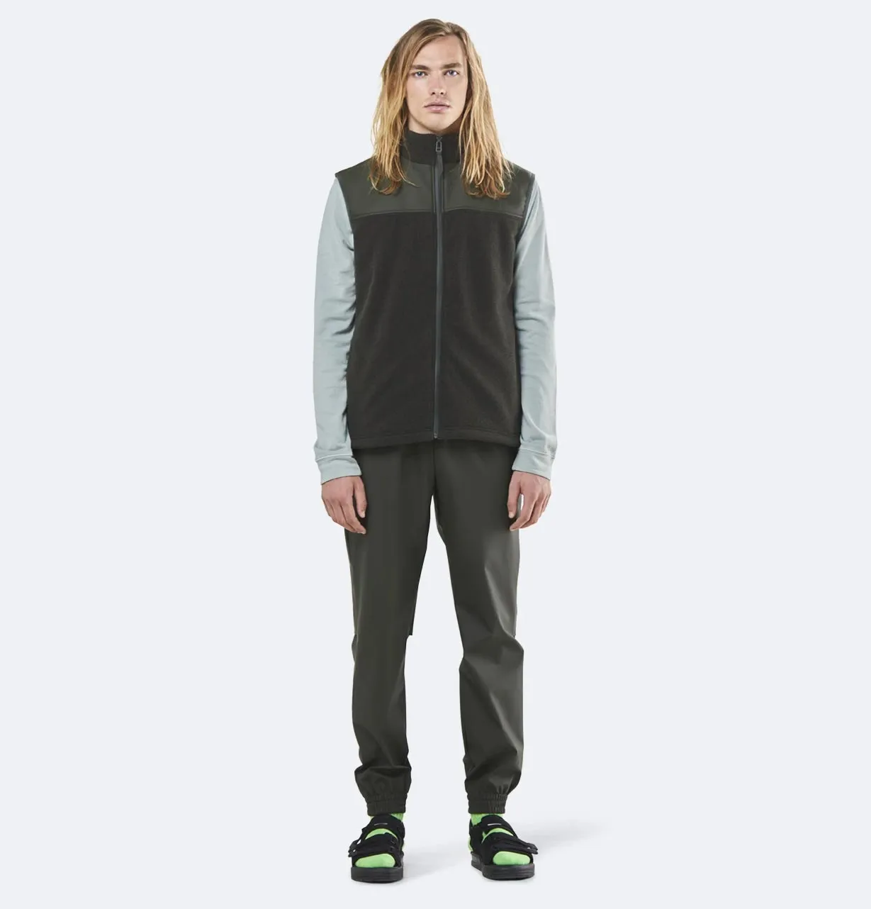 Rains Fleece Vest – Unisex – Green