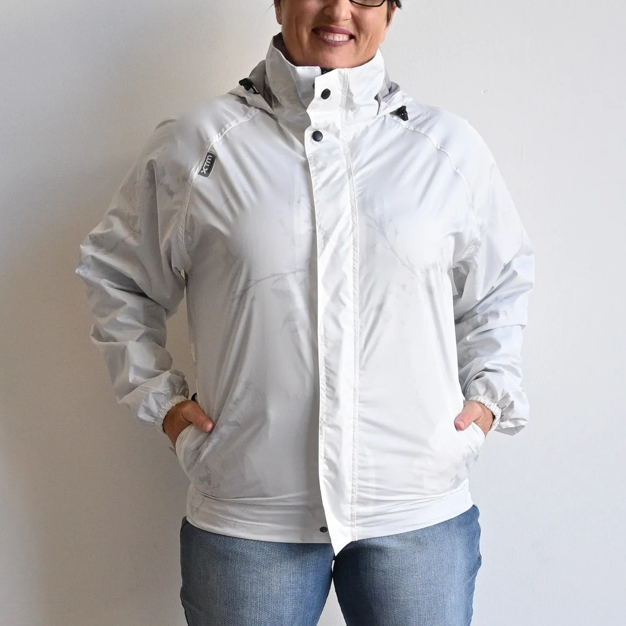 Singing In The Rain Jacket by XTM Australia - White Shadow Flower