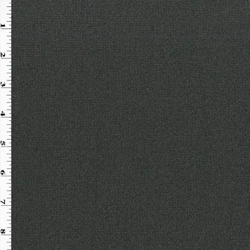 Stone Gray Textured Knit Jacketing Fabric