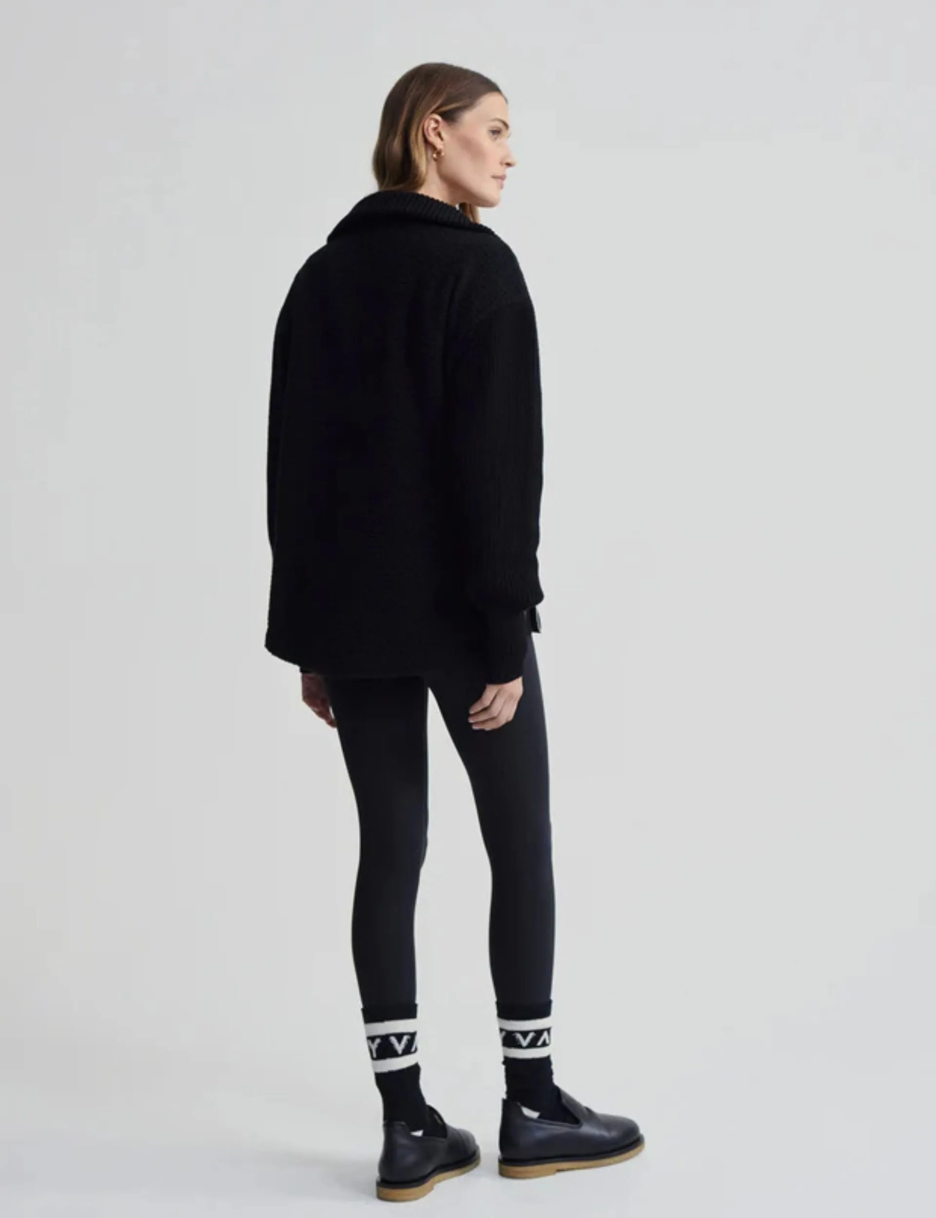 Theresa Half-Zip Fleece - Black