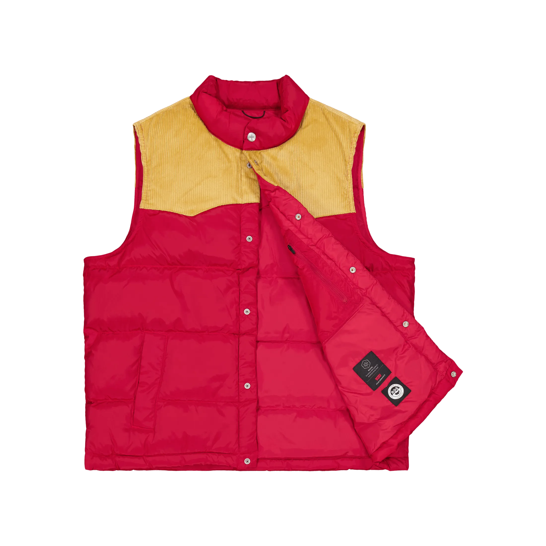 Western Super Puffer Vst Reds Rhythmic Red