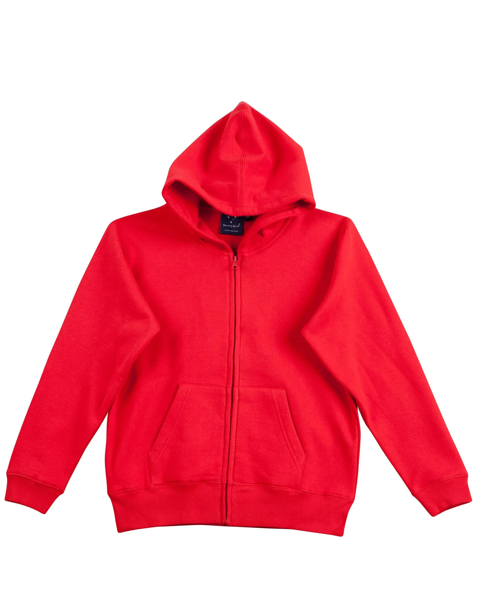 Winning Spirit Kids' Double Bay Full Zip Fleecy Hoodie (FL03K)