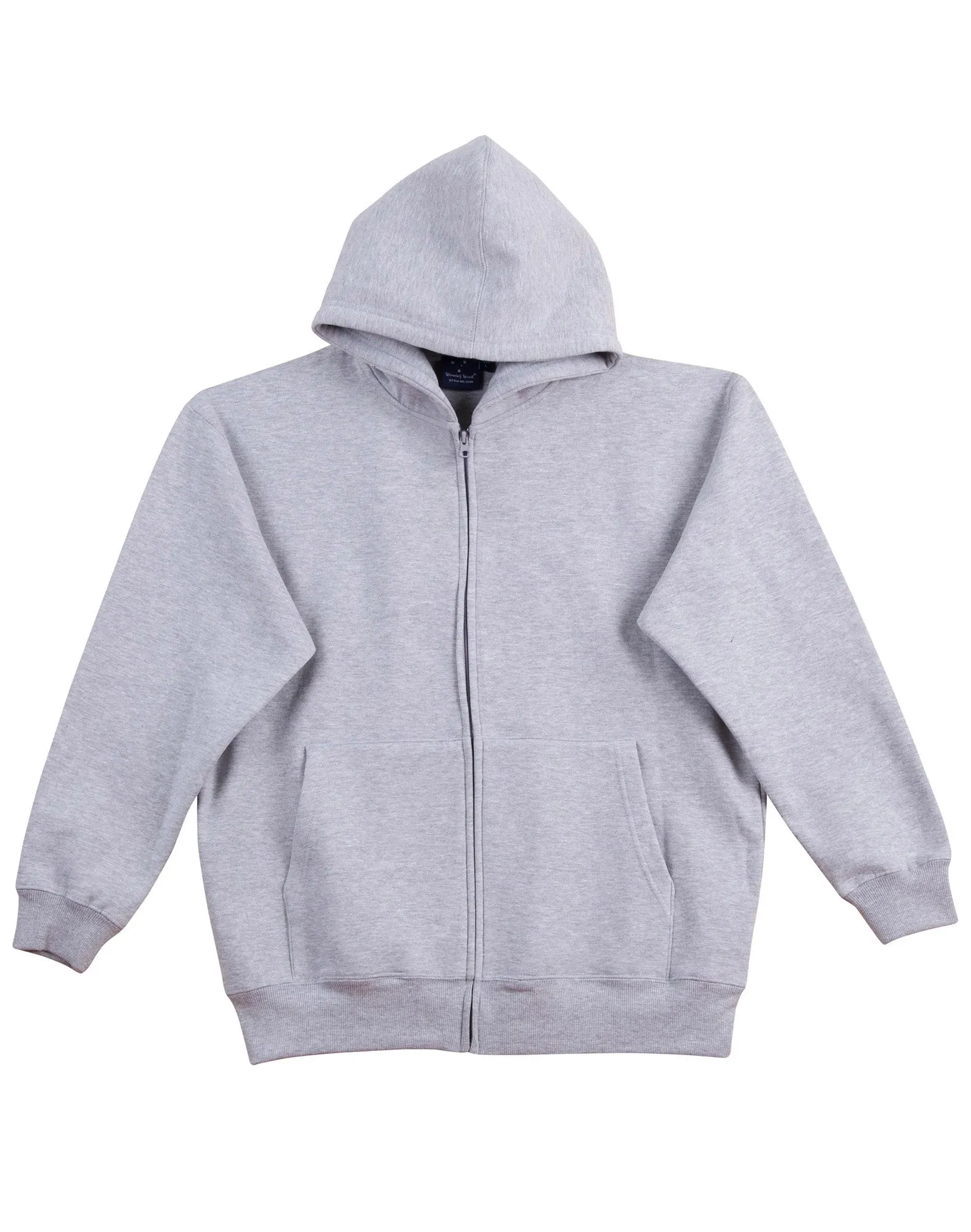 Winning Spirit Kids' Double Bay Full Zip Fleecy Hoodie (FL03K)