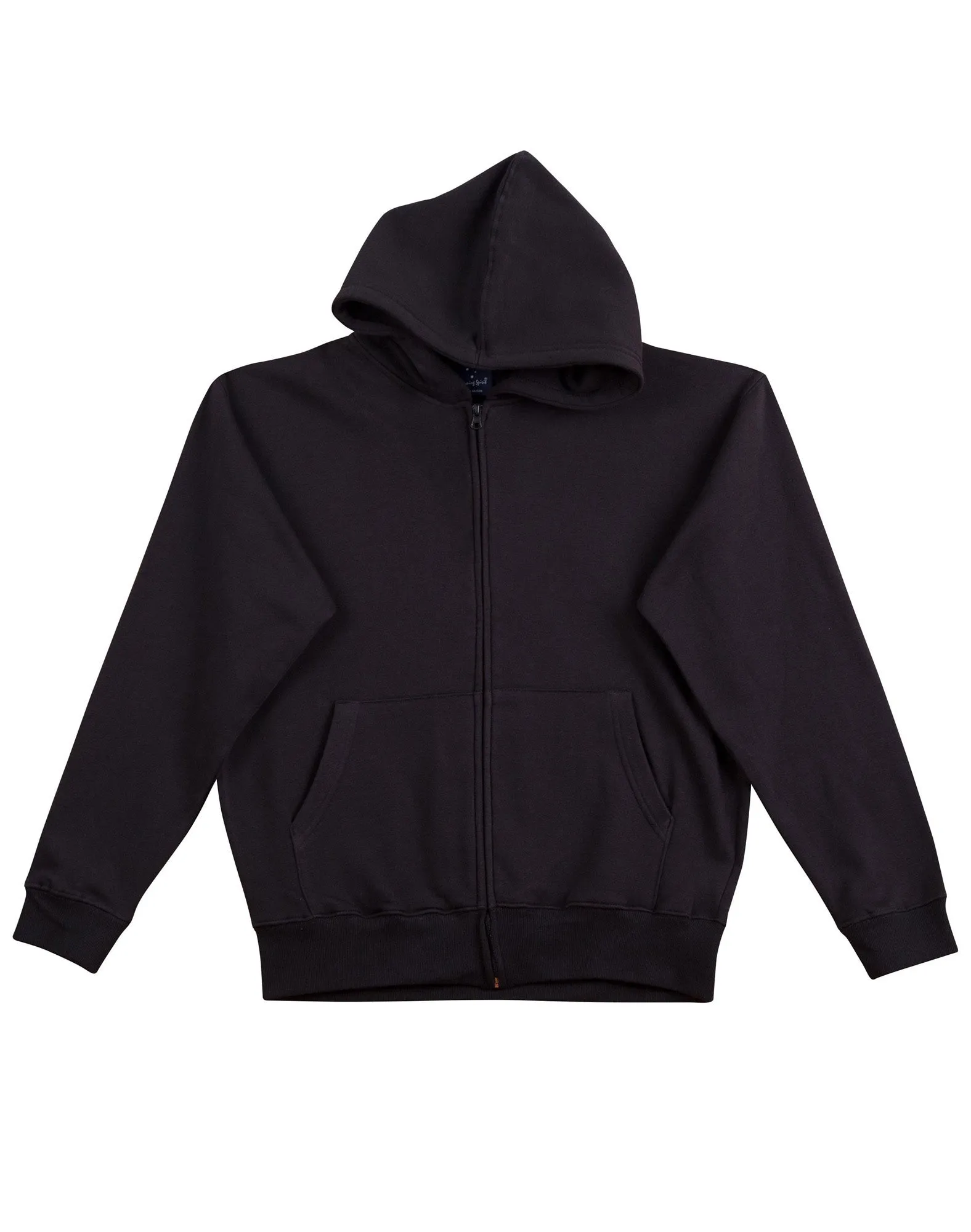 Winning Spirit Kids' Double Bay Full Zip Fleecy Hoodie (FL03K)