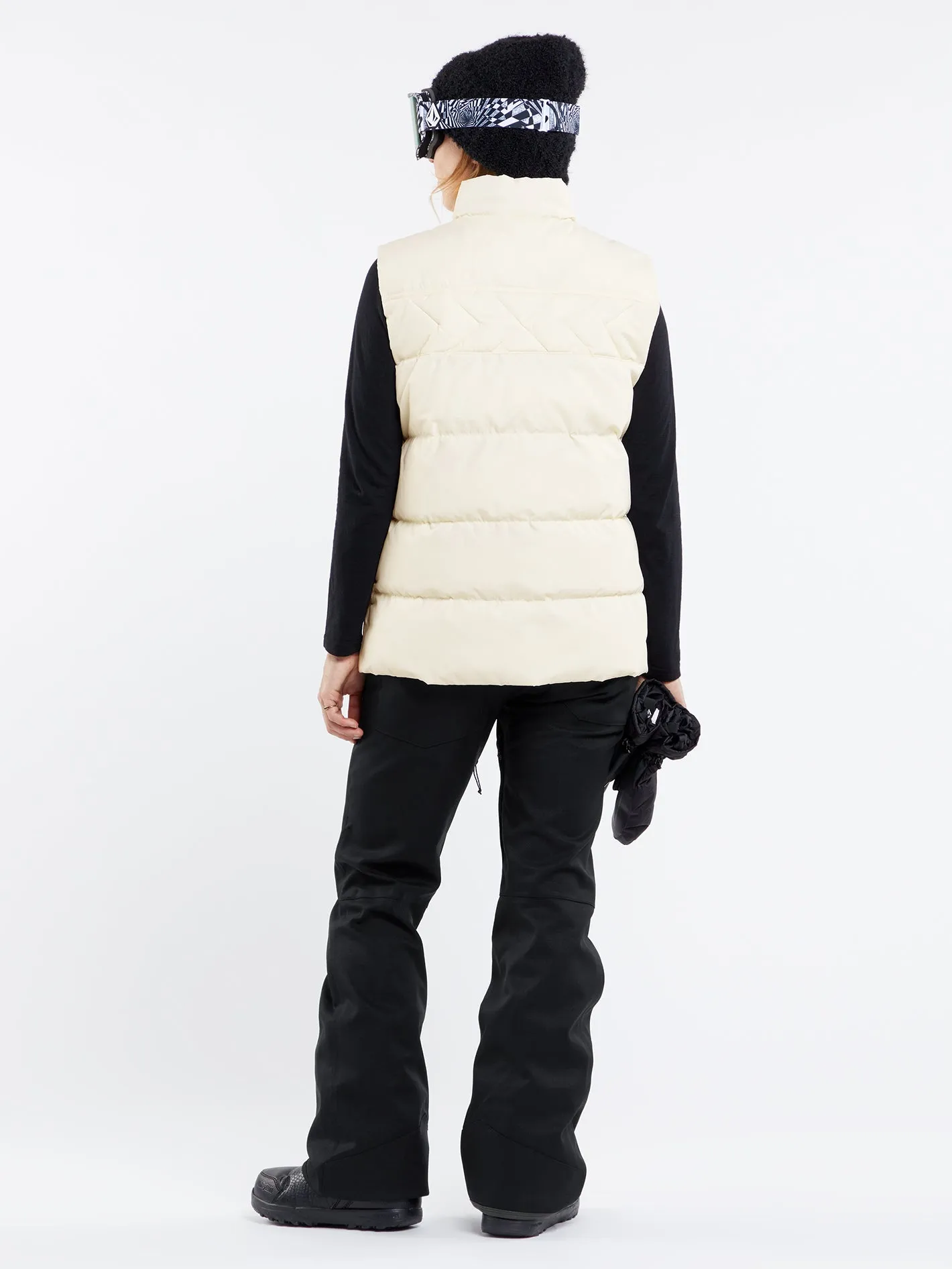 Womens Stone Castine Puff Vest - Moonbeam